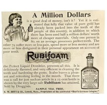 Rubifoam Tooth Powder Hoyt And Co 1894 Advertisement Victorian Dental AD... - $367.88 MXN