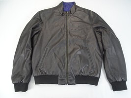 Regency Mens La Marque Collection Reversible Leather Jacket Size L Black... - $94.95