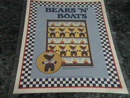 Bears &#39;N&#39; Boats 43x59 Quilt Pattern - $2.99