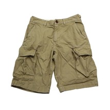 Vans Shorts Boys 25 Beige Low Rise Button Zip Adjustable Waist Cargo Pocket - $25.72