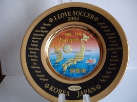 Chokin World Cup Plate 2002 24KT Gold. - £24.37 GBP