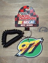 Vtg Racing Champions Nascar Chad Little #97 John Deere Keychain w/ Wrist Cord - £3.98 GBP