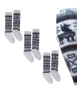 Alpaca Wool Socks for Mens. 3 PAIRS. Size: 9-11 US. Woven in Bolivia. - £25.26 GBP