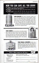 1951 Print Ad Martin Steel Grass, Corn &amp; Grain Cribs Farm Buildings Mans... - $10.44