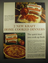 1963 Kraft Spaghetti and Meat Sauce and Pizza with Cheese Advertisement - £14.53 GBP