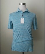 IKE BEHAR Men Size S Polo Shirt Short Sleeve Slim Fit Wet Blue NWT  - £30.88 GBP