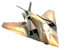 F-117A Stealth Fighter Plane Die Cast Metal Collectible Pencil Sharpener - £6.28 GBP