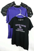 Shirts Mens Medium &amp; Womens Medium Purple Black Notre Dame - £25.64 GBP