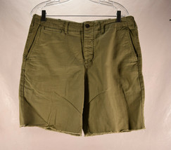 J. Crew Mens Chino Khaki Shorts Green 33 x 9 - $29.70