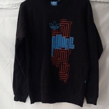 Mid Y2K Adidas Mens M Graphic Old School Street Rap Hip Hop Crew Neck Sweatshirt - £18.17 GBP