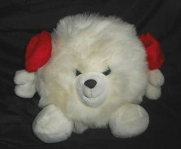 9&quot; Vintage Russ Berrie Snowball Christmas White Ball Stuffed Animal Plush Toy - £22.75 GBP