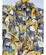 Vintage 1960s Ainsbrooker Mid Century Button Shirt Mens Large Standard B... - $58.49 CAD