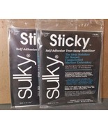 Sulky Sticky Self-Adhesive Tear-Away Stabilizer 22.5x36&#39;&#39; Folded Piece 2... - £12.85 GBP