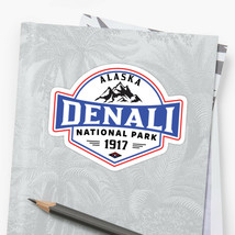 Denali National Park Alaska Decal Sticker 3.9&quot; x 3&quot; Hiking Vinyl - £3.78 GBP