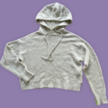 Aritzia Babaton Cashmere Hoodie Crop Long Sleeve Sweater Women Size Xxs - £93.03 GBP