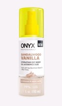 NEW (1) 0NYX Hydrating Dry Body Oil &amp; Essence Duo Sandalwood &amp; Vanilla 3... - $9.89