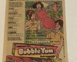 1983 Bubble Yum Bubble Gum Print Ad Advertisement pa21 - $9.89