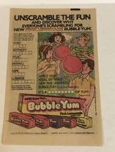 1983 Bubble Yum Bubble Gum Print Ad Advertisement pa21 - £7.89 GBP