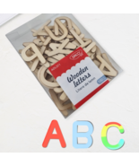 Wood Letters A-Z 4 cm (1.57 inches) Montessori Educational Homeschool Sp... - $7.99