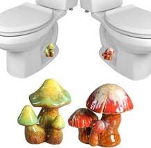 Two Packs Of Mushroom-Themed Toilet Bolt Covers, Decorative Toilet Bolt ... - £22.88 GBP