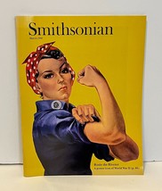 Smithsonian Magazine Vintage March 1994 Rosie The Riveter WWII Poster Icon - £4.42 GBP