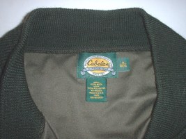 Cabela&#39;s forest green pullover men&#39;s sweater poly-cotton Med Reg GREAT shape! - £27.89 GBP