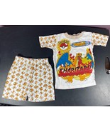 Vtg Pokemon Charizard Kids Pajamas RARE Boys 8 Shorts Shirt charmander c... - $74.25