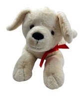 Large Yellow Lab Dog 23” Plush Stuffed Animal Labrador Retriever Christmas Bow - £20.34 GBP
