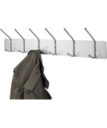 Safco 4162 Wall Rack, Six Ball-Tipped Double-Hooks, Metal, Black And Satin - €71,49 EUR