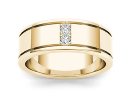 Authenticity Guarantee 
14K Yellow Gold 1/2ct TDW Diamond Eight Stone Me... - £1,470.80 GBP