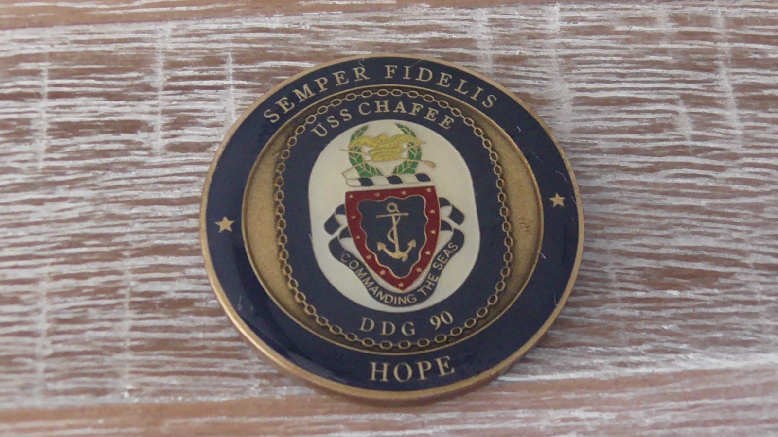 USN USS Chafee DDG 90 40th Aegis Destroyer Challenge Coin #D18 - $28.70