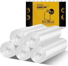 Rishpahu Small Trash Bags 4 Gallon Flexible &amp; Durable 19.7 inches * 16.8... - $10.89