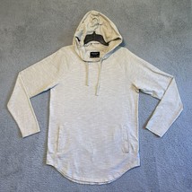 PacSun Hoodie Mens Sweater Beige Size Large Longer Fit Pullover Adult Co... - $14.85