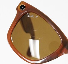 Ray-Ban Meta Wayfarer RW4006 670683 50mm Smart Sunglasses Shiny Caramel image 3