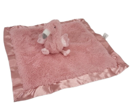 Cloud Island Lovey Plush Pink Flamingo Soft Security Baby Blanket Satin Trim 13&quot; - £7.08 GBP