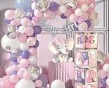165 Pc Baby Shower Decorations For Girl, Birthday Girl, Balloon Garland ... - £51.12 GBP