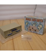 NOS - Rotary Manual Metal AB Switchbox (1) Centronics 36 to (2) DB25 - $38.35 CAD