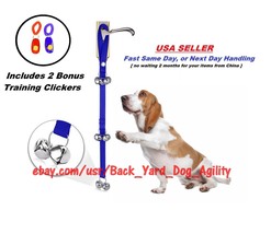 Blue Doggy Doorbells Plus 2 Obedience Clickers, House Training  - $12.99