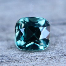 Natural Green Sapphire | Cushion Cut | 5.70x5.38 mm | 1.18 Carat | Loose Gemston - £563.23 GBP