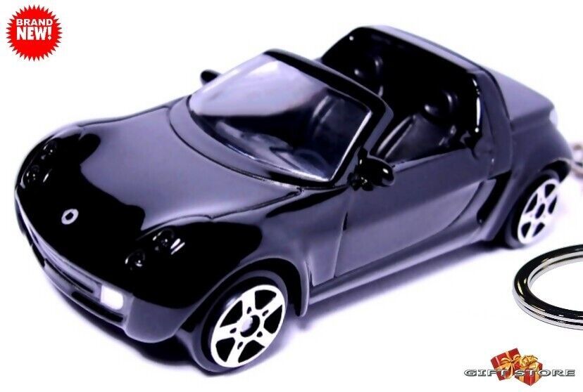  RARE KEY CHAIN  BLACK SMART ROADSTER CUSTOM Ltd EDITION GREAT GIFT DISP... - $28.98