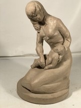 Vintage Austin Productions Mother and Child Sculpture by David Fisher 1980 - $79.19