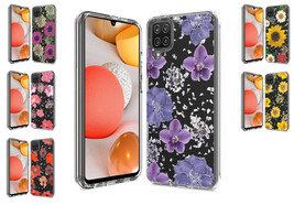 Tempered Glass / Floral Cover Case For Samsung Galaxy A42 5G S426DL SM-A4260 - £7.08 GBP+