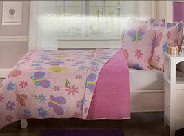 Sapphire Home 5pc Kids Teens Twin Bedspread Quilt Set with Matching Curt... - $44.95