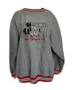 Vintage Walt Disney World Park Mickey Mouse Logo Gray Sweater Unisex Siz... - $99.99