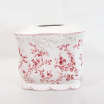 CROSCILL Victoria Rose Floral Pink Tissue Box Cover - $43.00