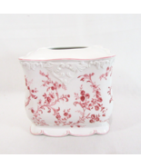 CROSCILL Victoria Rose Floral Pink Tissue Box Cover - £33.69 GBP