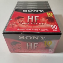 Sony HF 90 Minute Blank Audio Cassette Tapes 10 Pack High Fidelity - New  - $18.66