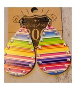 Western Southwestern Serape Crystal Dangle Earrings - €11,90 EUR