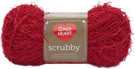 Red Heart Scrubby Yarn-Cherry - £13.94 GBP