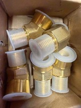 NEW 5 Pieces Parker 1/2 CD45-B Brass 45° Elbow Pipe Fittings - $1,551.34 MXN